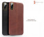 Vaku ® Vivo X21 Lexza Series Double Stitch Leather Shell with Metallic Camera Protection Back Cover