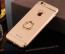 Vorson ® Apple iPhone 6 Plus / 6S Plus Ling series Ultra Thin Electroplating Splicing PC + Inbuilt Metal Ring Kickstand Back Cover