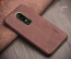 Vaku ® OnePlus 6 Lexza Series Double Stitch Leather Shell with Metallic Camera Protection Back Cover