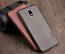 Vaku ® Samsung Galaxy J7 Pro Lexza Series Double Stitch Leather Shell with Metallic Camera Protection Back Cover