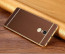 VAKU ® XIAOMI Redmi Note 4 Leather Stitched Gold Electroplated Soft TPU Back Cover