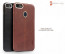 Vaku ® Oppo F5 Lexza Series Double Stitch Leather Shell with Metallic Camera Protection Back Cover
