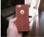 Vorson ® Apple iPhone 6 Plus / 6S Plus Lexza Series Double Stitch Leather Shell with Metallic Logo Display Back Cover