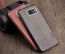 Vaku ® Samsung Galaxy J7 Max Lexza Series Double Stitch Leather Shell with Metallic Camera Protection Back Cover