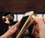 Vaku ® Samsung Galaxy C7 Pro Leather Stitched Gold Electroplated Soft TPU Back Cover