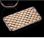 MeePhone ® For Apple iPhone 6 Plus / 6S Plus Diamond Cube 4D Reflective Luxury Gold Electroplated Soft TPU Gel Back Cover