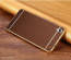 Vaku ® Oppo F1 Plus Leather Stitched Gold Electroplated Soft TPU Back Cover