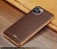 VAKU ® For Apple iPhone 11 Pro European Leather Stitched Gold Electroplated Soft TPU Back Cover