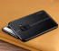 Vaku ® Samsung Galaxy A8 Plus Lexza Series Double Stitch Leather Shell with Metallic Camera Protection Back Cover