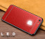 VAKU ® Apple iPhone 6 / 6S Leather Stitched LED Light Illuminated Logo 3D Designer Case Back Cover