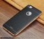 VAKU ® Apple iPhone 6 / 6S European Leather Stitched Gold Electroplated Soft TPU Back Cover