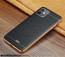 VAKU ® Apple iPhone 11 European Leather Stitched Gold Electroplated Soft TPU Back Cover