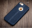 Vorson ® Apple iPhone 5 / 5S / SE Lexza Series Double Stitch Leather Shell with Metallic Logo Display Back Cover