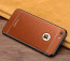 VAKU ® Apple iPhone 6 Plus / 6s Plus Leather Stitched Gold Electroplated Soft TPU Back Cover