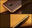 Vaku ® Samsung Galaxy A9 Pro European Leather Stitched Gold Electroplated Soft TPU Back Cover