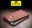 Vorson ® Apple iPhone 6 Plus / 6S Plus Lexza Series Double Stitch Leather Shell with Metallic Logo Display Back Cover