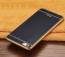 VAKU ® VIVO V5 / V5s Leather Stiched Gold Electroplated Soft TPU Back Cover
