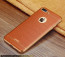 VAKU ® Apple iPhone 7 Plus European Leather Stitched Gold Electroplated Soft TPU Back Cover