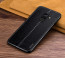 Vaku ® Samsung Galaxy A8 Plus Lexza Series Double Stitch Leather Shell with Metallic Camera Protection Back Cover