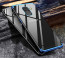 Vaku ® Samsung Galaxy A8 Plus CAUSEWAY Series Electroplated Shine Bumper Finish Full-View Display + Ultra-thin Transparent Back Cover
