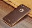 VAKU ® Apple iPhone 7 Plus European Leather Stitched Gold Electroplated Soft TPU Back Cover