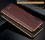 Vaku ® Samsung Galaxy M01 Vertical Leather Stitched Gold Electroplated Soft TPU Back Cover