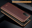 Vaku ® Poco M3 Vertical Leather Stitched Gold Electroplated Soft TPU Back Cover