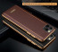 Vaku ® For Apple iPhone 11 Pro Vertical Leather Stitched Gold Electroplated Soft TPU Back Cover