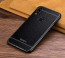 Vaku ® Vivo V9 Leather Stitched Gold Electroplated Soft TPU Back Cover