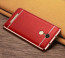 VAKU ® XIAOMI Redmi Note 3 Leather Stitched  Gold Electroplated Soft TPU Back Cover