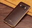 VAKU ® Samsung Galaxy J5 (2016) European Leather Stitched Gold Electroplated Soft TPU Back Cover