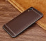 Vaku ® Vivo X21 Leather Stitched Gold Electroplated Soft TPU Back Cover