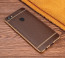 Vaku ® Oppo F5 Leather Stitched Gold Electroplated Soft TPU Back Cover