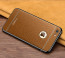 VAKU ® Apple iPhone 6 Plus / 6s Plus Leather Stitched Gold Electroplated Soft TPU Back Cover