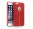 Vorson ® Apple iPhone 6 Plus / 6S Plus Lexza Series Double Stitch Leather Shell with Metallic Logo Display Back Cover