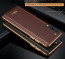 Vaku ® Xiaomi Mi A3 Vertical Leather Stitched Gold Electroplated Soft TPU Back Cover