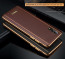 Vaku ®  Vivo S1 Vertical Leather Stitched Gold Electroplated Soft TPU Back Cover