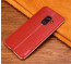 Vaku ® Samsung Galaxy A8 Plus Lexza Series Double Stitch Leather Shell with Metallic Camera Protection Back Cover