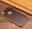 VAKU ® Apple iPhone 6 Plus / 6S Plus European Leather Stitched Gold Electroplated Soft TPU Back Cover