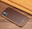 VAKU ® Apple iPhone 11 European Leather Stitched Gold Electroplated Soft TPU Back Cover