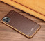 eller sante ® Apple iPhone 11 Pro Max European Leather Stitched Gold Electroplated Soft TPU Back Cover