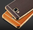 Vaku ® Samsung Galaxy A5 (2017) Leather Stitched Gold Electroplated Soft TPU Back Cover