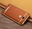 VAKU ® XIAOMI Redmi Note 3 Leather Stitched  Gold Electroplated Soft TPU Back Cover
