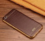 VAKU ® VIVO V5 / V5S European Leather Stitched Gold Electroplated Soft TPU Back Cover