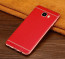 Vaku ® Samsung Galaxy C7 Pro Leather Stitched Gold Electroplated Soft TPU Back Cover