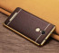 VAKU ® XIAOMI Redmi Note 3 Leather Stitched  Gold Electroplated Soft TPU Back Cover
