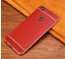 Vaku ® Oppo F5 Leather Stitched Gold Electroplated Soft TPU Back Cover