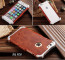 R-JUST ® Apple iPhone 6 / 6S Rosewood Shockproof Aluminium Metal+Wooden Bumper with Leather Veneer Back Cover