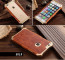 R-JUST ® Apple iPhone 6 / 6S Rosewood Shockproof Aluminium Metal+Wooden Bumper with Leather Veneer Back Cover