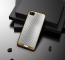 VAKU ® Apple iPhone SE 2020 Carbon Fibre with Golden Electroplated layering Hard PC Back Cover